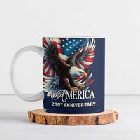 US Navy 250th Anniversary Ceramic Mug Proudly Served Veteran - Wonder Print Shop