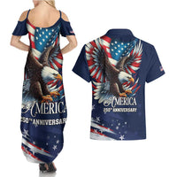 US Navy 250th Anniversary Couples Matching Summer Maxi Dress and Hawaiian Shirt Proudly Served Veteran - Wonder Print Shop