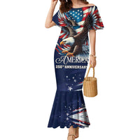 US Navy 250th Anniversary Family Matching Mermaid Dress and Hawaiian Shirt Proudly Served Veteran - Wonder Print Shop