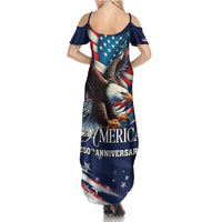 US Navy 250th Anniversary Family Matching Summer Maxi Dress and Hawaiian Shirt Proudly Served Veteran - Wonder Print Shop