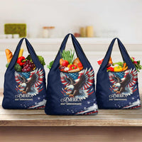 US Navy 250th Anniversary Grocery Bag Proudly Served Veteran - Wonder Print Shop