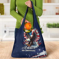 US Navy 250th Anniversary Grocery Bag Proudly Served Veteran - Wonder Print Shop