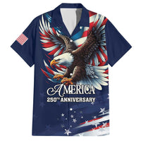 US Navy 250th Anniversary Hawaiian Shirt Proudly Served Veteran - Wonder Print Shop