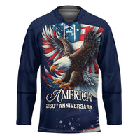 US Navy 250th Anniversary Hockey Jersey Proudly Served Veteran - Wonder Print Shop