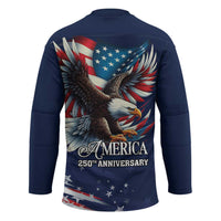 US Navy 250th Anniversary Hockey Jersey Proudly Served Veteran - Wonder Print Shop