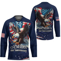 US Navy 250th Anniversary Hockey Jersey Proudly Served Veteran - Wonder Print Shop