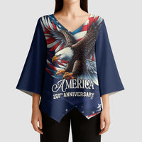 US Navy 250th Anniversary Kimono Sleeve Blouse Proudly Served Veteran - Wonder Print Shop