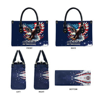US Navy 250th Anniversary Leather Bag Proudly Served Veteran - Wonder Print Shop