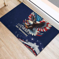 US Navy 250th Anniversary Rubber Doormat Proudly Served Veteran - Wonder Print Shop