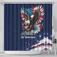 US Navy 250th Anniversary Shower Curtain Proudly Served Veteran - Wonder Print Shop