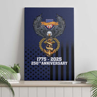 America 250th Anniversary Eagle Canvas Wall Art Patriotic USA Flag - Wonder Print Shop