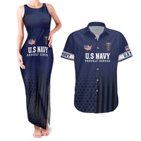 America 250th Anniversary Eagle Couples Matching Tank Maxi Dress and Hawaiian Shirt Patriotic USA Flag - Wonder Print Shop
