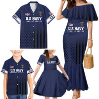 America 250th Anniversary Eagle Family Matching Mermaid Dress and Hawaiian Shirt Patriotic USA Flag - Wonder Print Shop