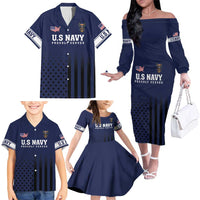 America 250th Anniversary Eagle Family Matching Off The Shoulder Long Sleeve Dress and Hawaiian Shirt Patriotic USA Flag - Wonder Print Shop