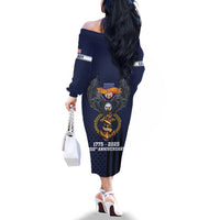 America 250th Anniversary Eagle Family Matching Off The Shoulder Long Sleeve Dress and Hawaiian Shirt Patriotic USA Flag - Wonder Print Shop