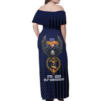 America 250th Anniversary Eagle Family Matching Off Shoulder Maxi Dress and Hawaiian Shirt Patriotic USA Flag - Wonder Print Shop