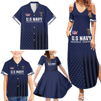 America 250th Anniversary Eagle Family Matching Summer Maxi Dress and Hawaiian Shirt Patriotic USA Flag - Wonder Print Shop