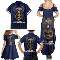 America 250th Anniversary Eagle Family Matching Summer Maxi Dress and Hawaiian Shirt Patriotic USA Flag - Wonder Print Shop