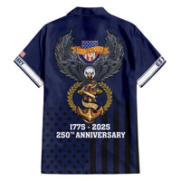 America 250th Anniversary Eagle Hawaiian Shirt Patriotic USA Flag - Wonder Print Shop
