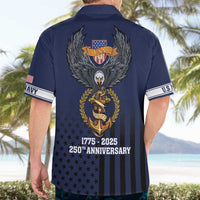 America 250th Anniversary Eagle Hawaiian Shirt Patriotic USA Flag - Wonder Print Shop