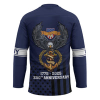America 250th Anniversary Eagle Hockey Jersey Patriotic USA Flag - Wonder Print Shop