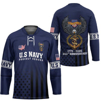 America 250th Anniversary Eagle Hockey Jersey Patriotic USA Flag - Wonder Print Shop