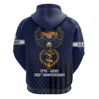 America 250th Anniversary Eagle Hoodie Patriotic USA Flag - Wonder Print Shop