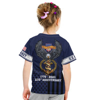 America 250th Anniversary Eagle Kid T Shirt Patriotic USA Flag - Wonder Print Shop
