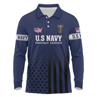 America 250th Anniversary Eagle Long Sleeve Polo Shirt Patriotic USA Flag - Wonder Print Shop