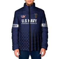 America 250th Anniversary Eagle Padded Jacket Patriotic USA Flag - Wonder Print Shop