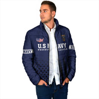 America 250th Anniversary Eagle Padded Jacket Patriotic USA Flag - Wonder Print Shop