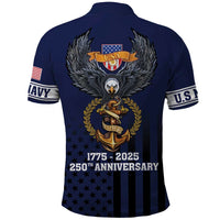 America 250th Anniversary Eagle Polo Shirt Patriotic USA Flag - Wonder Print Shop