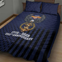 America 250th Anniversary Eagle Quilt Bed Set Patriotic USA Flag - Wonder Print Shop