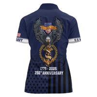 America 250th Anniversary Eagle Women Polo Shirt Patriotic USA Flag - Wonder Print Shop