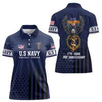 America 250th Anniversary Eagle Women Polo Shirt Patriotic USA Flag - Wonder Print Shop