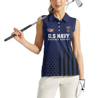 America 250th Anniversary Eagle Women Sleeveless Polo Shirt Patriotic USA Flag - Wonder Print Shop