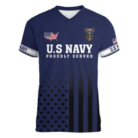 America 250th Anniversary Eagle Women V-Neck T-Shirt Patriotic USA Flag - Wonder Print Shop