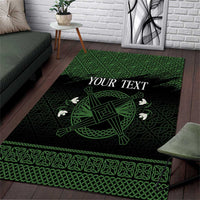 Personalized Imbolc Blessed Celtic Knot Area Rug Brigids Cross Symbol - Wonder Print Shop