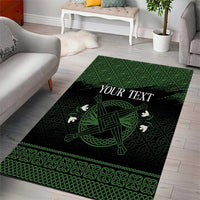 Personalized Imbolc Blessed Celtic Knot Area Rug Brigids Cross Symbol - Wonder Print Shop