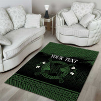 Personalized Imbolc Blessed Celtic Knot Area Rug Brigids Cross Symbol - Wonder Print Shop