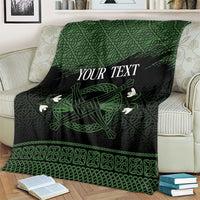 Personalized Imbolc Blessed Celtic Knot Blanket Brigids Cross Symbol - Wonder Print Shop