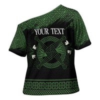 Personalized Imbolc Blessed Celtic Knot Cross Shoulder Shirt Brigids Cross Symbol - Wonder Print Shop