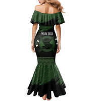 Personalized Imbolc Blessed Celtic Knot Family Matching Mermaid Dress and Hawaiian Shirt Brigids Cross Symbol - Wonder Print Shop