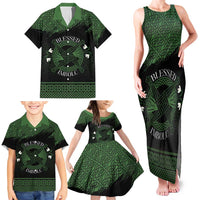 Personalized Imbolc Blessed Celtic Knot Family Matching Tank Maxi Dress and Hawaiian Shirt Brigids Cross Symbol - Wonder Print Shop