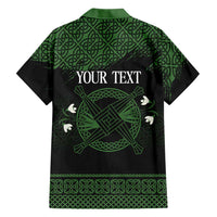 Personalized Imbolc Blessed Celtic Knot Hawaiian Shirt Brigids Cross Symbol - Wonder Print Shop