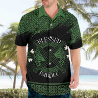Personalized Imbolc Blessed Celtic Knot Hawaiian Shirt Brigids Cross Symbol - Wonder Print Shop