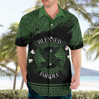 Personalized Imbolc Blessed Celtic Knot Hawaiian Shirt Brigids Cross Symbol - Wonder Print Shop