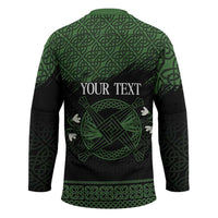 Personalized Imbolc Blessed Celtic Knot Hockey Jersey Brigids Cross Symbol - Wonder Print Shop
