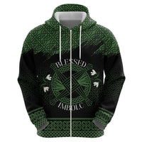 Personalized Imbolc Blessed Celtic Knot Hoodie Brigids Cross Symbol - Wonder Print Shop