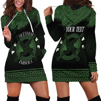 Personalized Imbolc Blessed Celtic Knot Hoodie Dress Brigids Cross Symbol - Wonder Print Shop